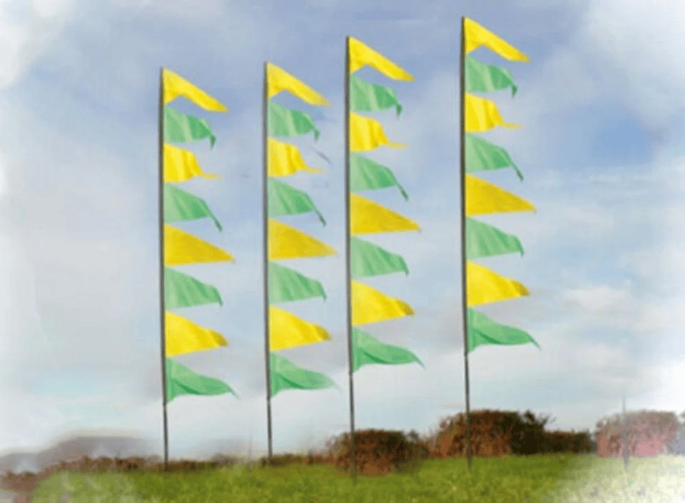 Spirit of Air by Festival Pendant Banners 3.4m Flag Kit, Stake & Pole