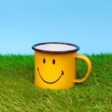 Smiley Enamel Mug - Enamelware for the happy camper
