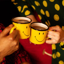 Smiley Enamel Mug - Enamelware for the happy camper
