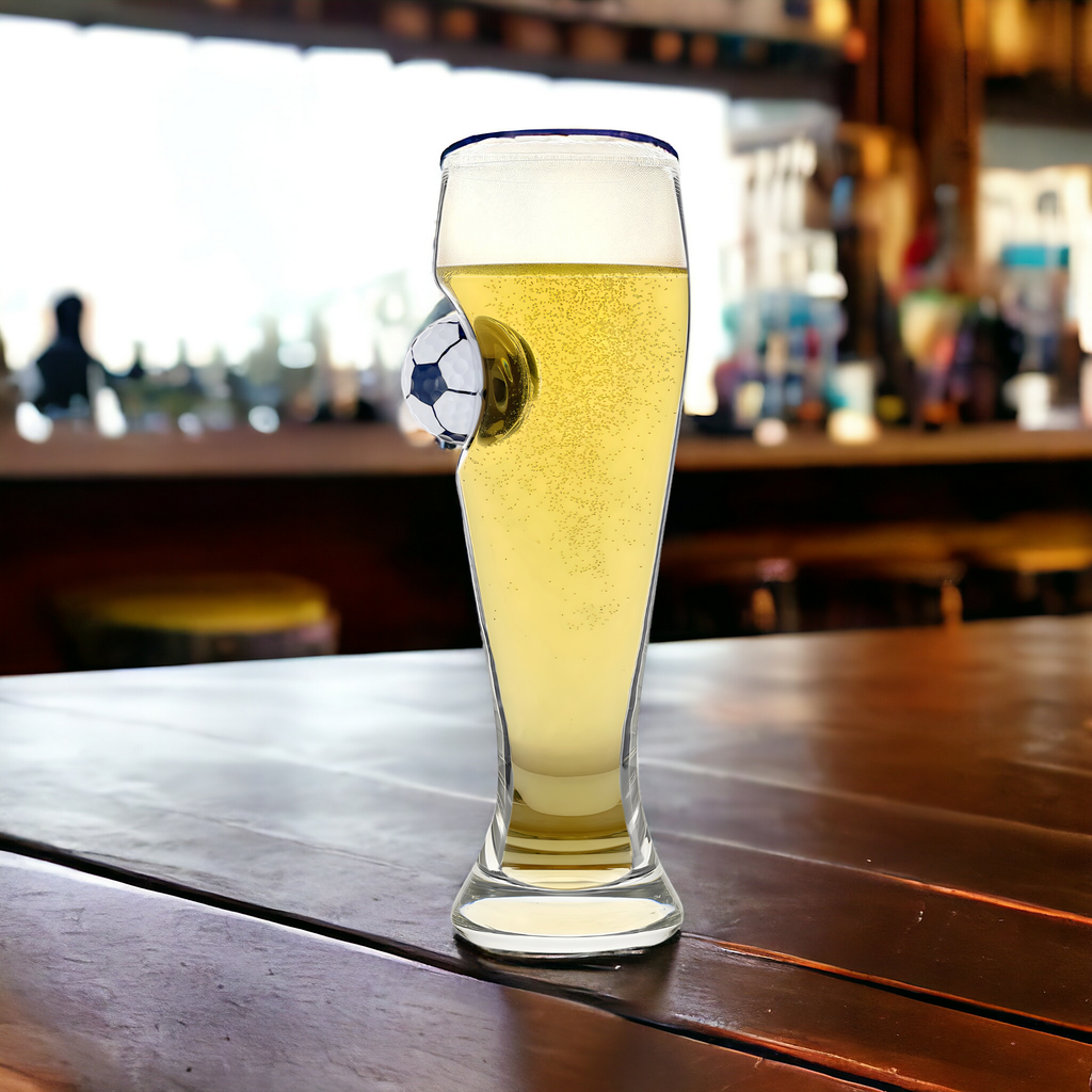 BSFTBALL Sports Enthusiast Football Beer Glass