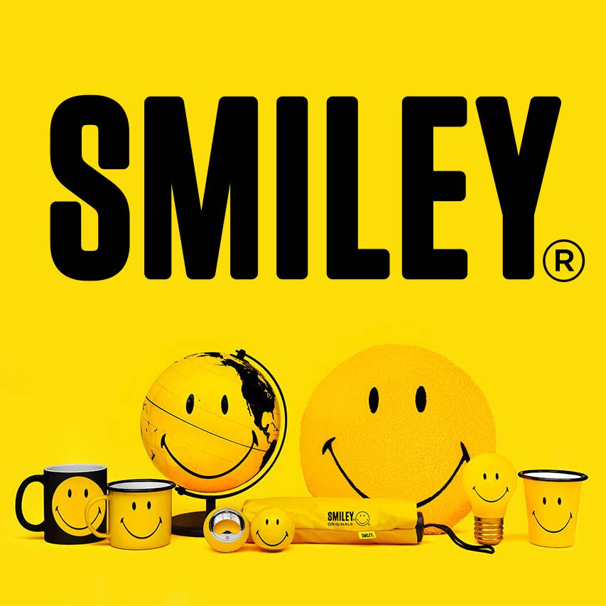 Smiley Enamel Mug - Enamelware for the happy camper