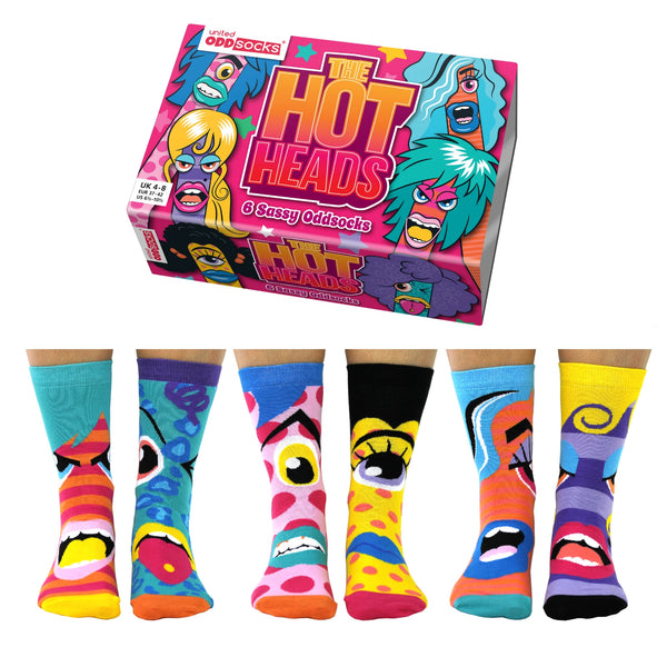 United Oddsocks Hot Heads Gift Box-Ladies