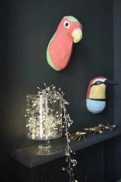 Crystal Cluster 100 LED Indoor Light Battery Powered Chain