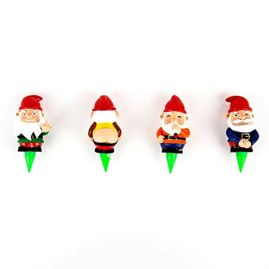 Mini Plant Pot Naughty Gnomes Set of Four Novelty