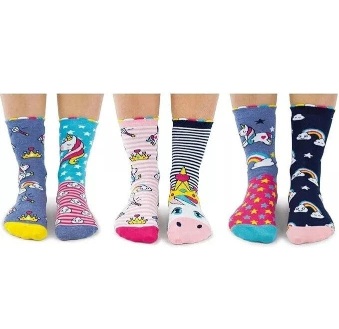United Oddsocks Colourful Mismatch Odd Unicorn Daze