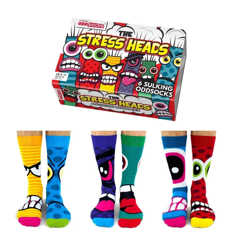 United Oddsocks The Stress  Mens Head Odd Socks