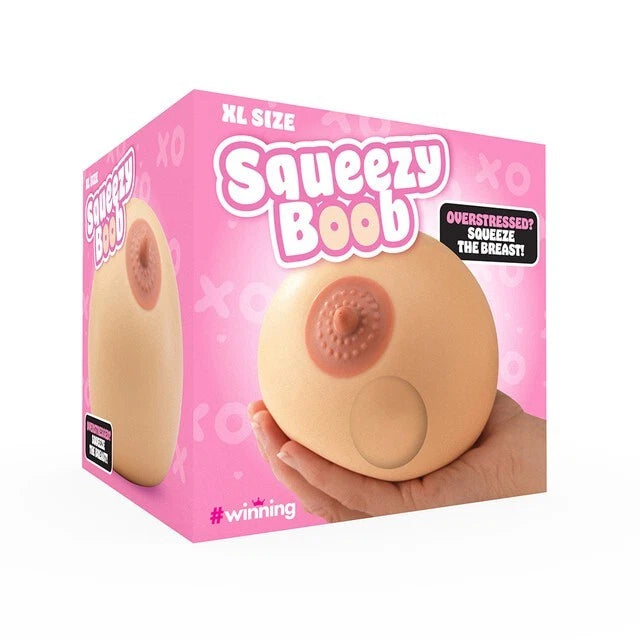 Squeezy Stress Boobs Realistic Nipple De-Stress Ball