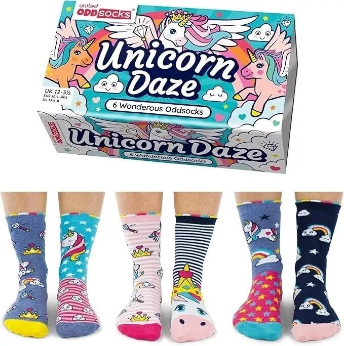 United Oddsocks Colourful Mismatch Odd Unicorn Daze