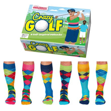 United ODDSOCKS Crazy Golf Six Argyle Golf Inspired Men's