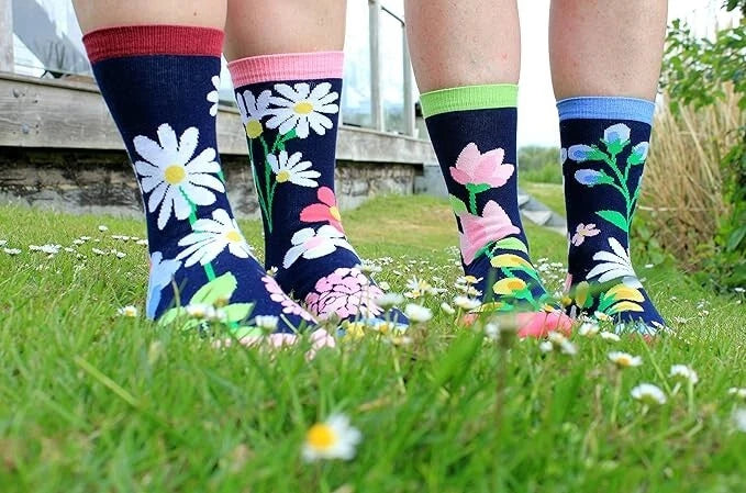 United Oddsocks Blooming Amazing Flower Themed