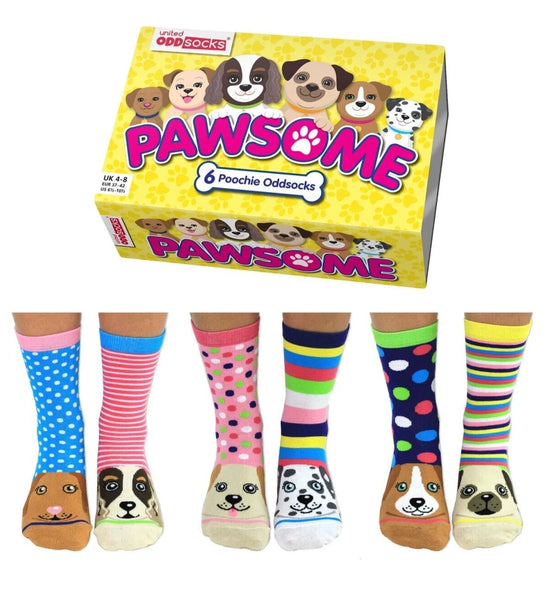 United Oddsocks Pawsome Dog Puppy Women's Novelty