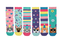 Kids Socks Kitten Heel Box OddSocks Single Cotton