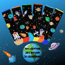 Childrens Socks Oddsock Black Astronaut Outer Space Mismatch