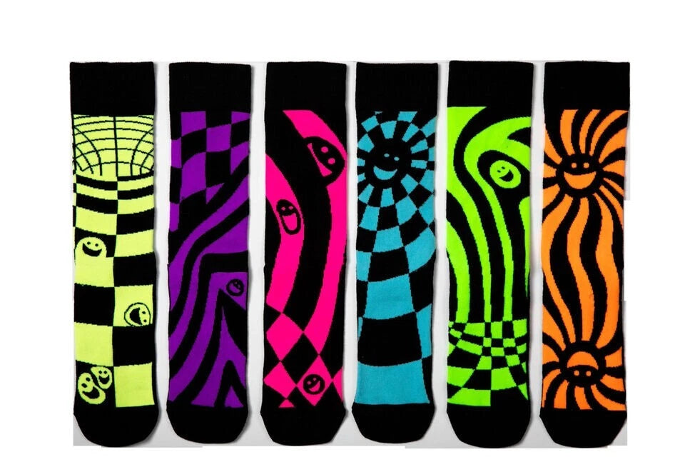 UNITED ODDSOCKS RAVE ON RETRO GIFT BOXED FUNKY SOCKS