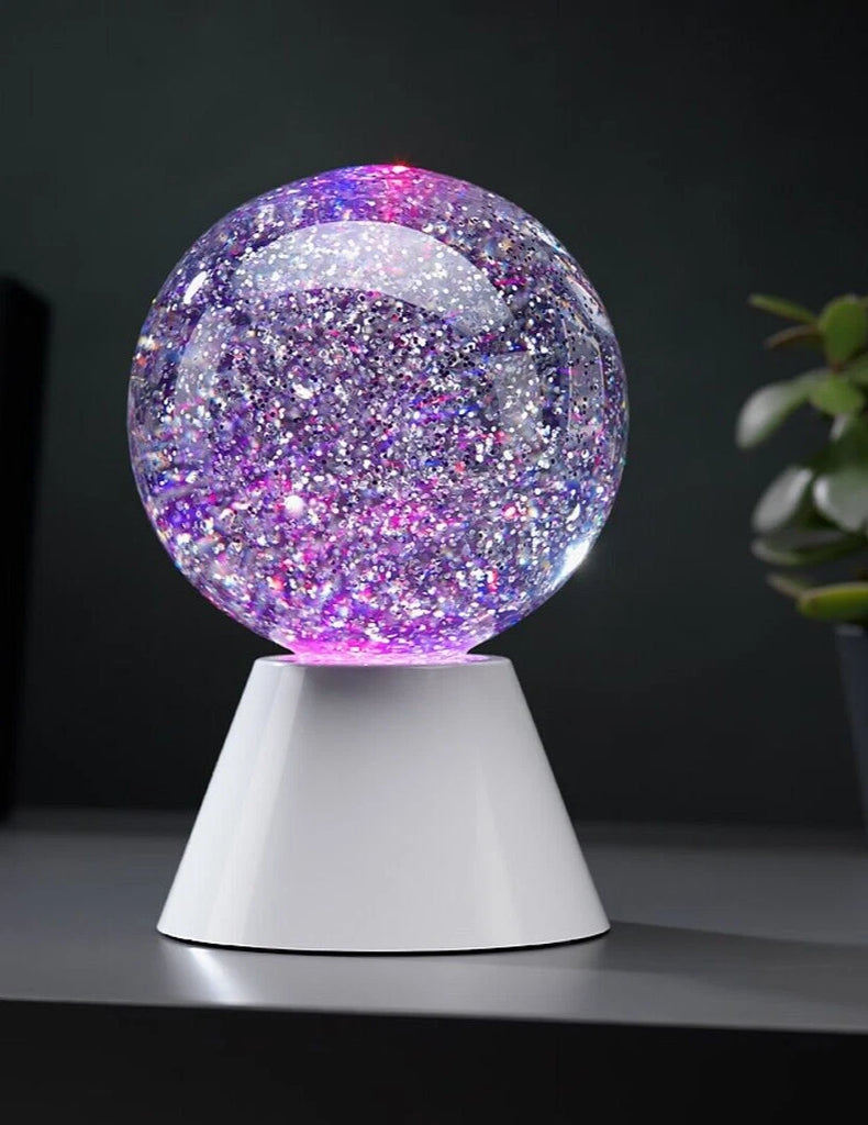 Spinning Glitter Ball Light Lamp Changed Colour