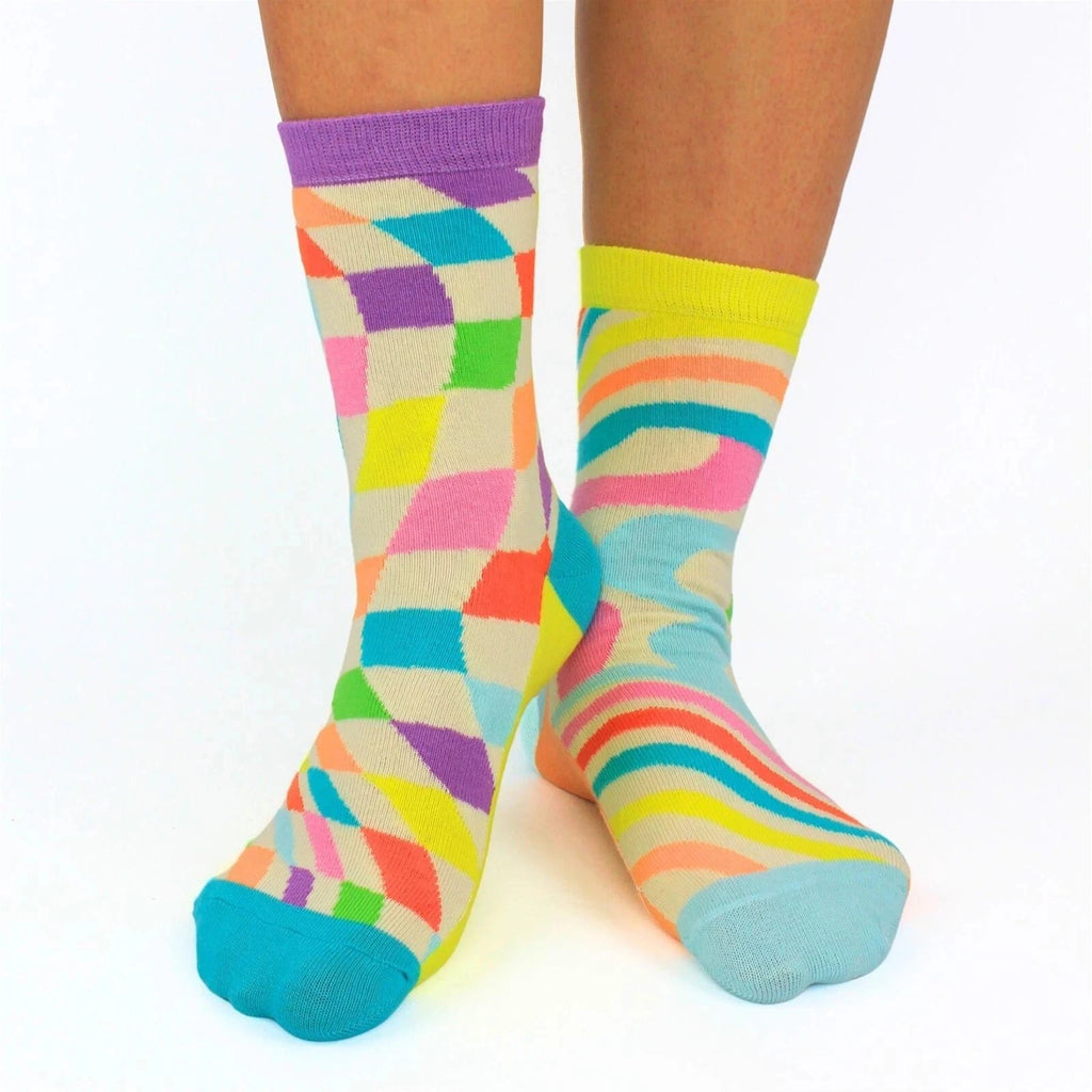 Womens Socks Oddsocks Funky Print Stay Groovy