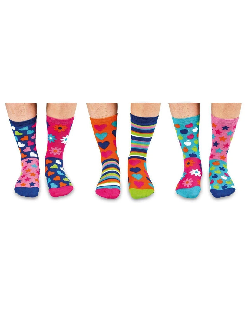 United Oddsocks Hop Skip & Funk Fun Pattern Odd Socks Girls