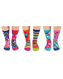 United Oddsocks Hop Skip & Funk Fun Pattern Odd Socks Girls
