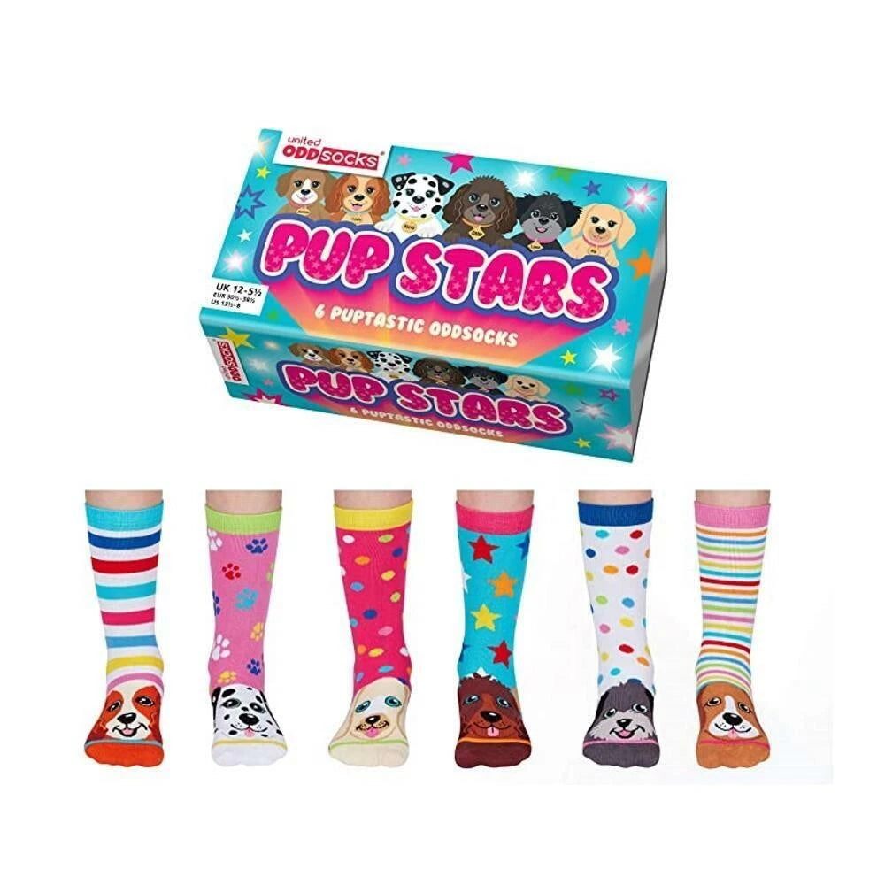 United Oddsocks Pup Stars Oddly