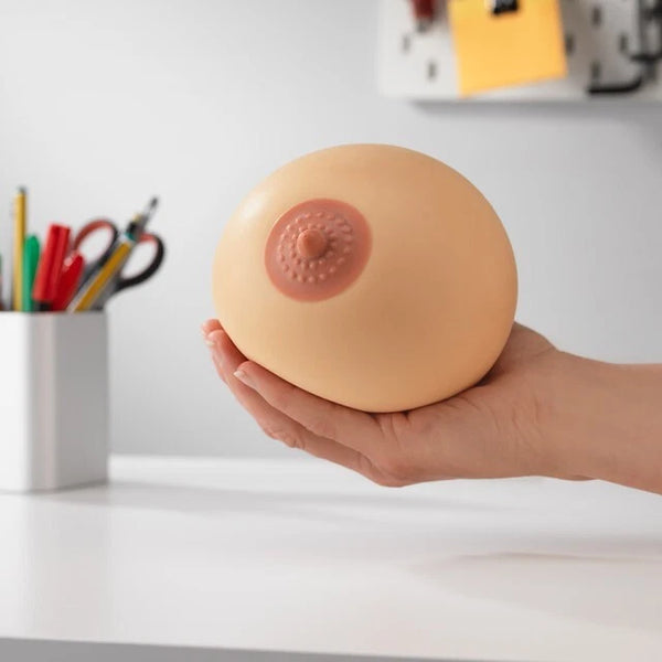 Squeezy Stress Boobs Realistic Nipple De-Stress Ball
