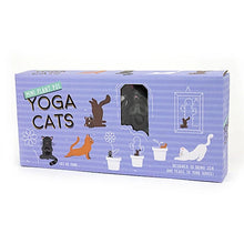 Mini Yoga Cat Plant Markers Planter Garden Decoration