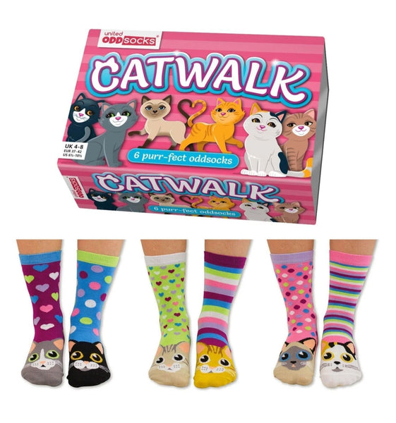 United ODDSOCKS Catwalk Women's Socks Kittens Odd Gift Idea