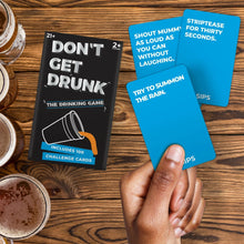 Don't Get Drunk Challenge Cards Drinking Party Game