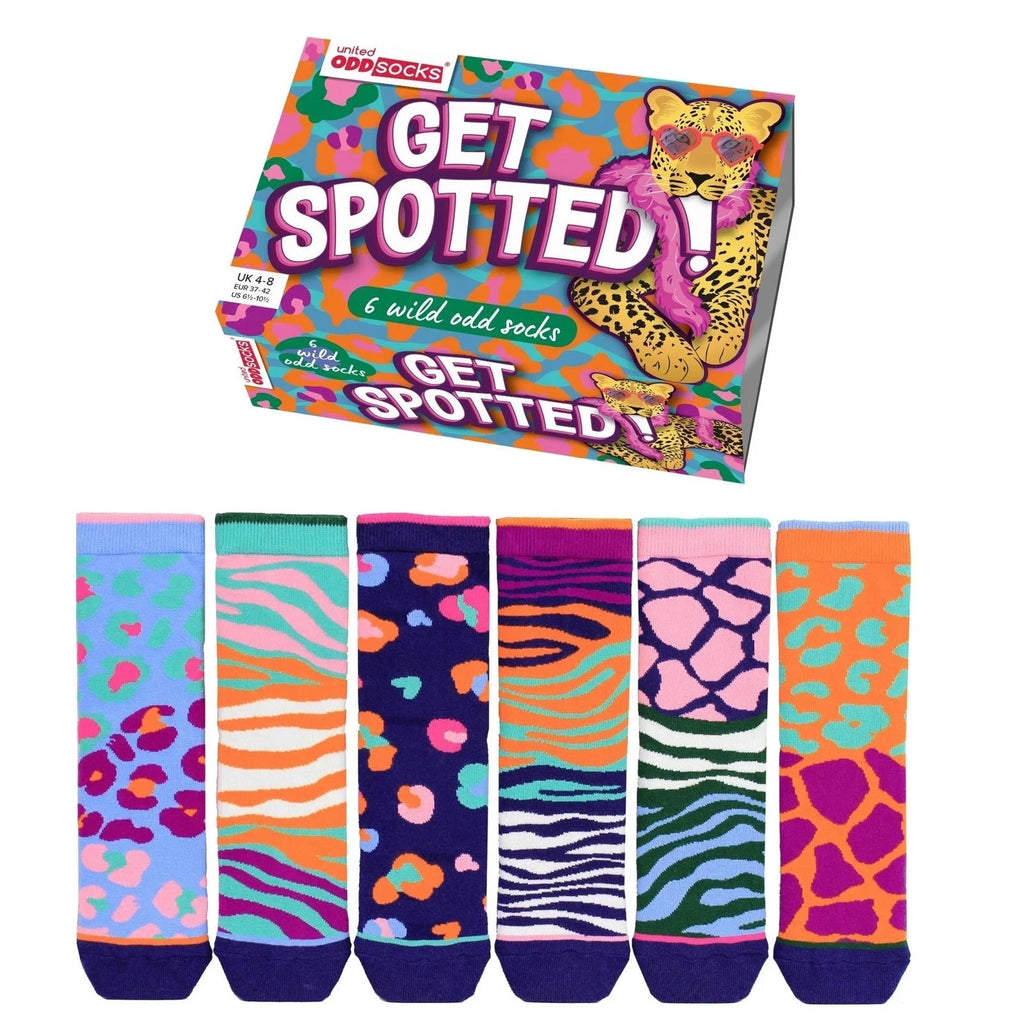 Womens Get Spotted Socks Oddsocks Animal Print