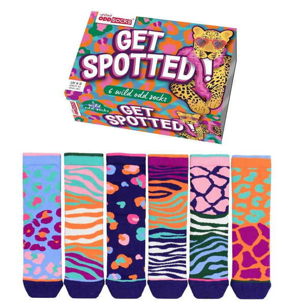 Womens Get Spotted Socks Oddsocks Animal Print