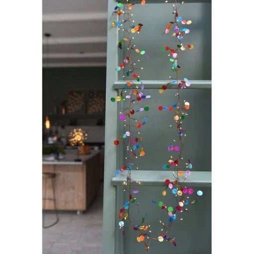 Confetti 108 LED Indoor Fairy Light Chain Battery Or Mains Powered