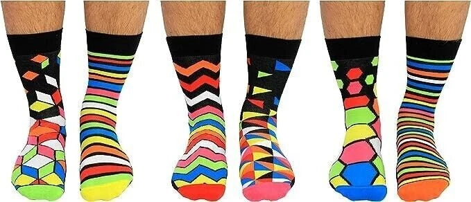 United Oddsocks Socks Addict Novelty Socks  for Men