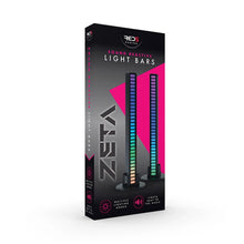 Twin Pack Sound Reactive LED Light Bars 18cm Tall Gamer Gadget Light Party USB