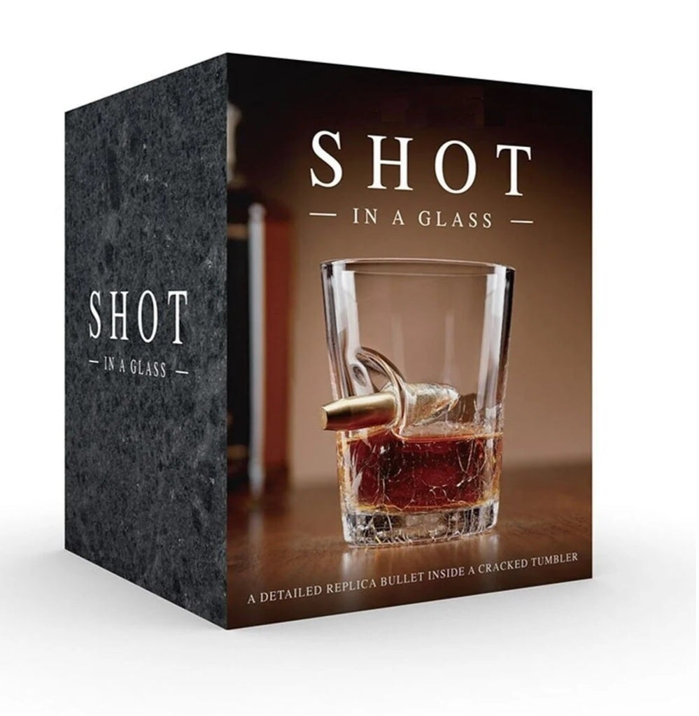 Novelty Tumbler Spirit Shot In Glass Single Bullet