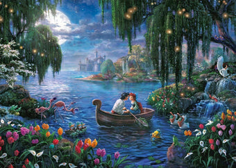 Thomas Kinkade Little Mermaid & Prince Eric 1000 Pieces Schmidt Jigsaw Puzzle