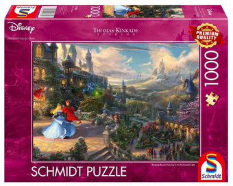 Thomas Kinkade Sleeping Beauty Dancing in the Enchante 1000 Piece Schmidt Puzzle